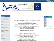 Tablet Screenshot of justriterubberstamp.com